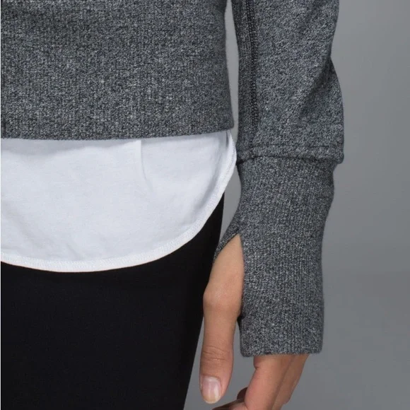 Lululemon Scuba Hoodie II Heathered Speckled Black - Picture 4 of 10